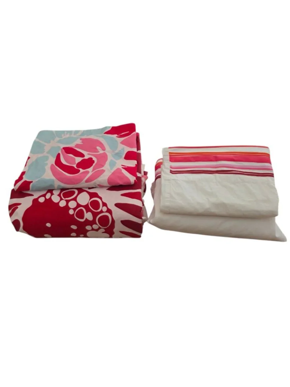 Pottery Barn Teen Kensington Floral Twin Duvet Cover Sham Ribbon Flat Sheet Case